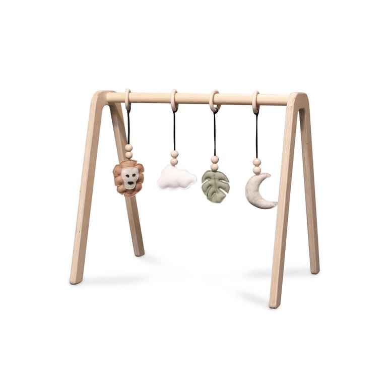 Montessori toddie.nl Skinnie Wooden Baby Play Gym Blank Jungle