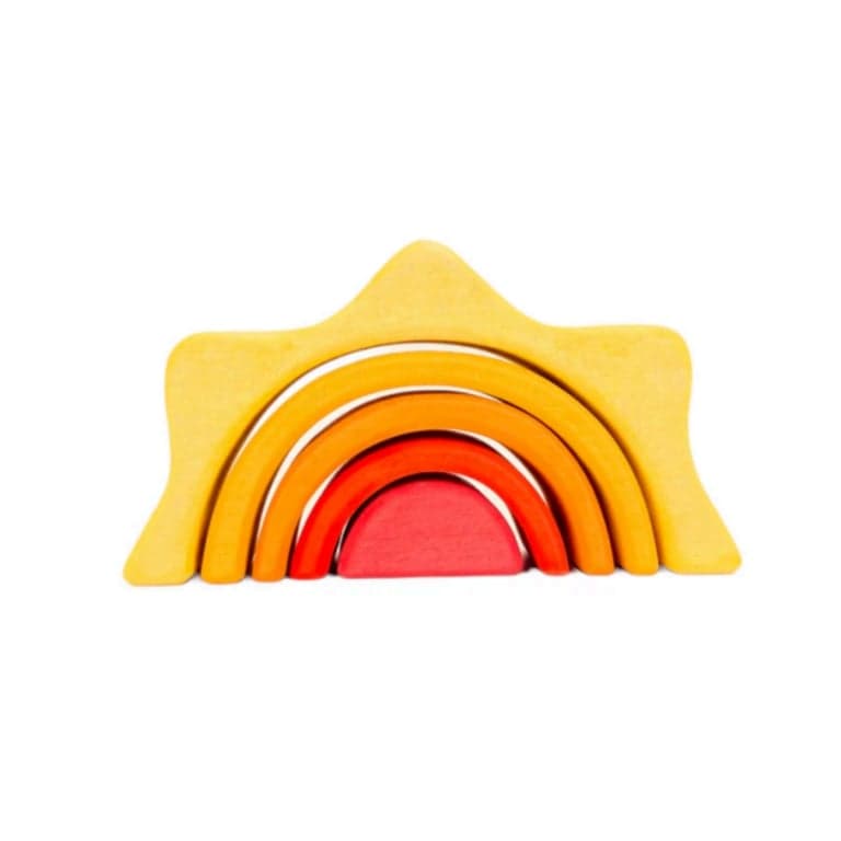 Green Elephant Home and Toys Sun Rainbow Stacker
