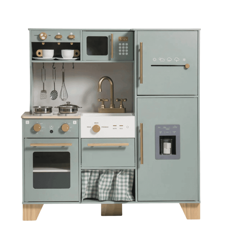 Robud Wooden Kids Play Kitchen Set Bean Green