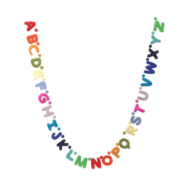 Glaciart One Alphabet Garland Uppercase Alphabet