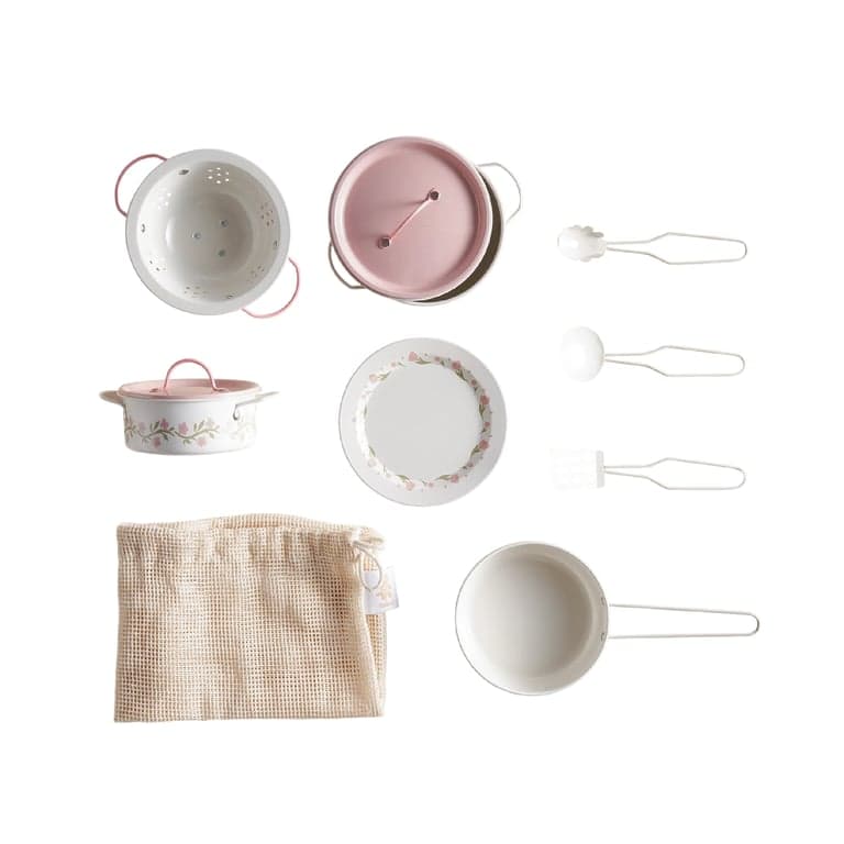 Robud Metal Play Utensils Pink