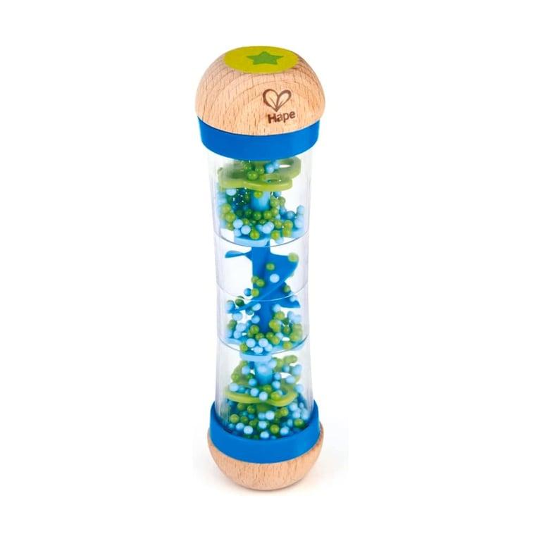 Montessori Hape Mini Wooden Musical Shake & Rattle Rainmaker Blue