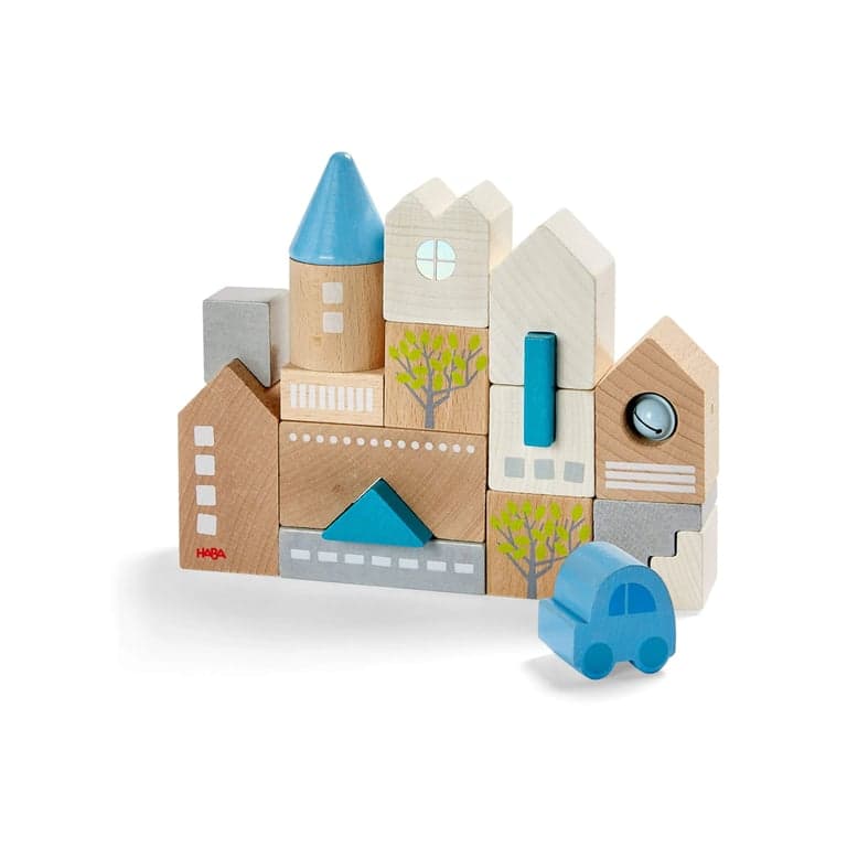 HABA Bad Rodach Wooden Building Blocks 18 Pieces