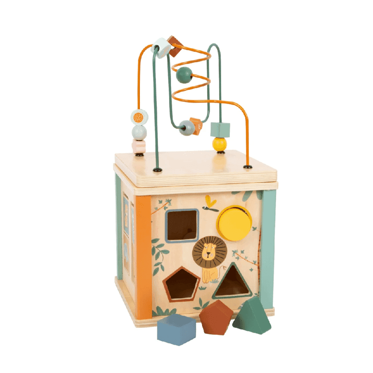 Montessori Small Foot Activity Cube Safari