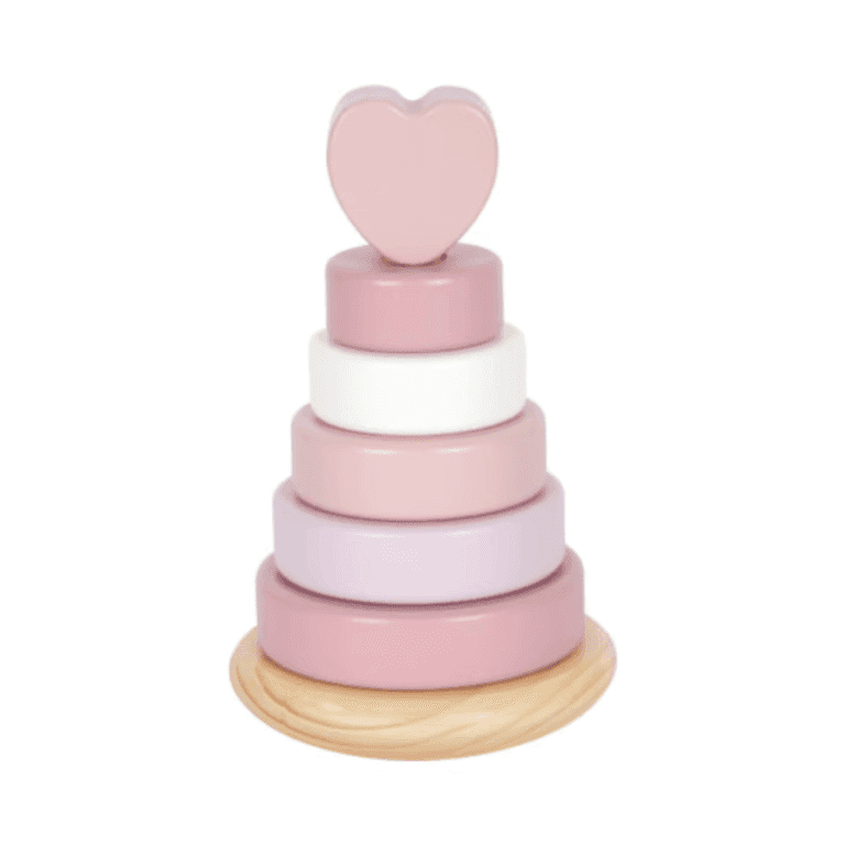 Small Foot Wooden Stacking Tower Pink