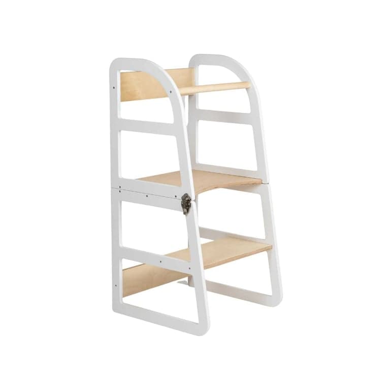 Lumbary Transformable Kitchen Tower Sleekstep White