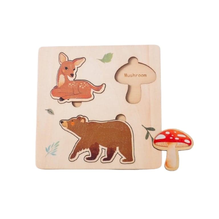 Wonder Space Wooden Puzzle Mushroom