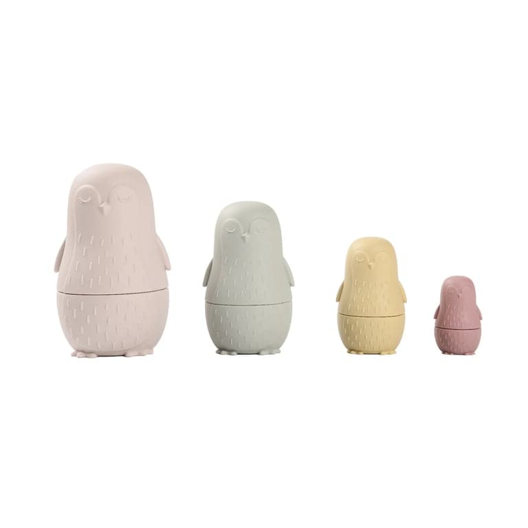 Wonder Space Nesting Dolls Penguin Beige