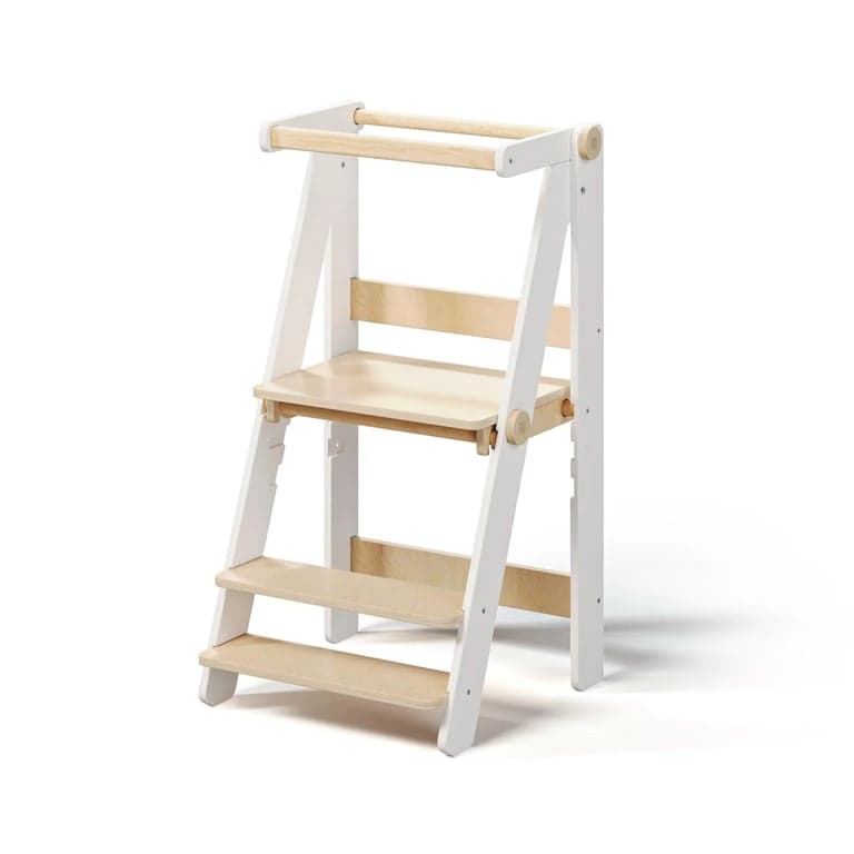Busy Kids Foldable Toddler Tower White