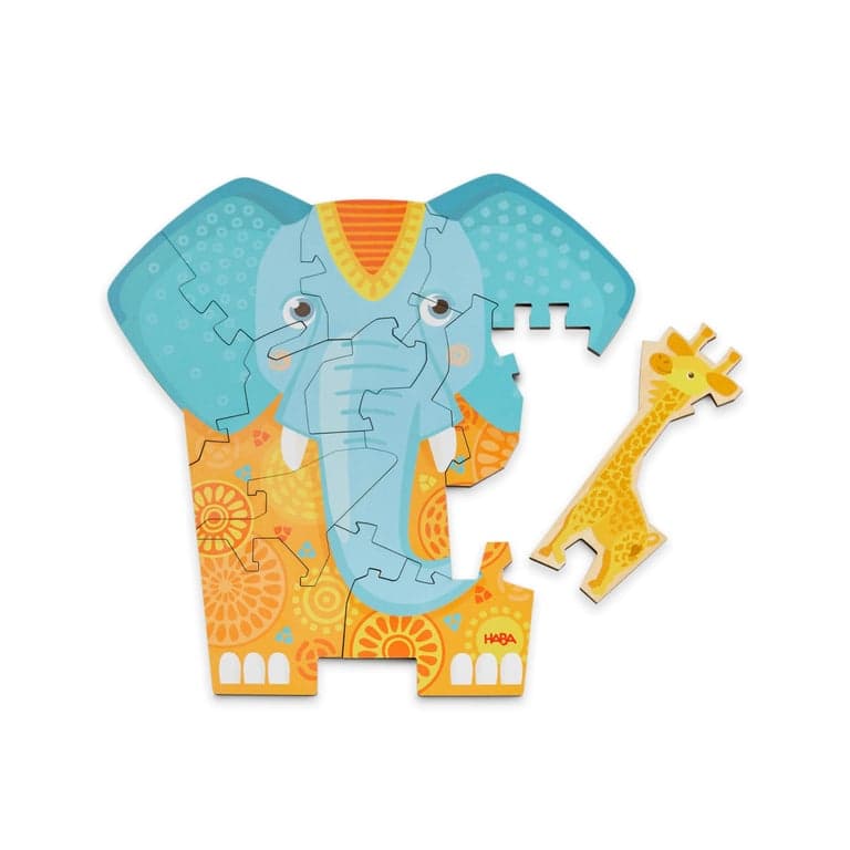 HABA 2-in-1 Wooden Puzzle Elephant