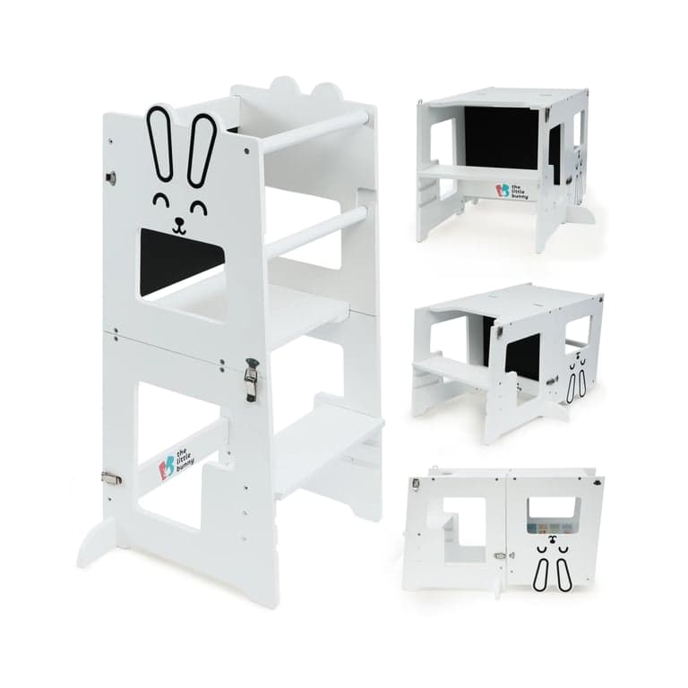 The Little Bunny Montessori Convertible Toddler Tower Bunny