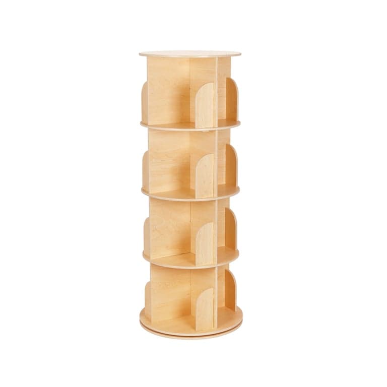 OOOK Wooden Rotating Bookshelf