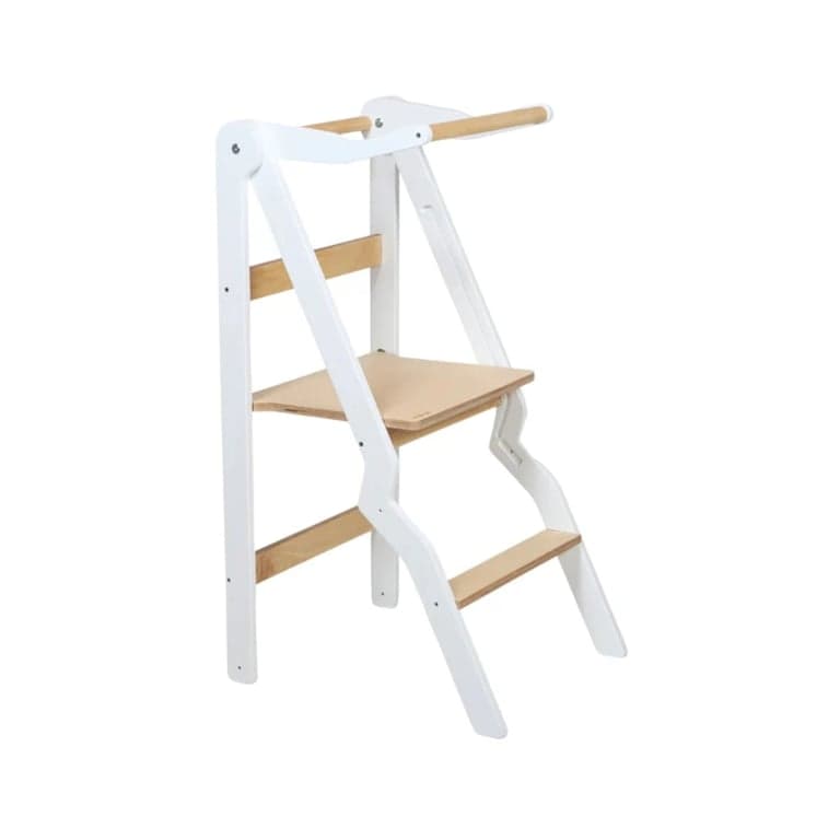 Lumbary Foldable Helper Tower ZigZag White