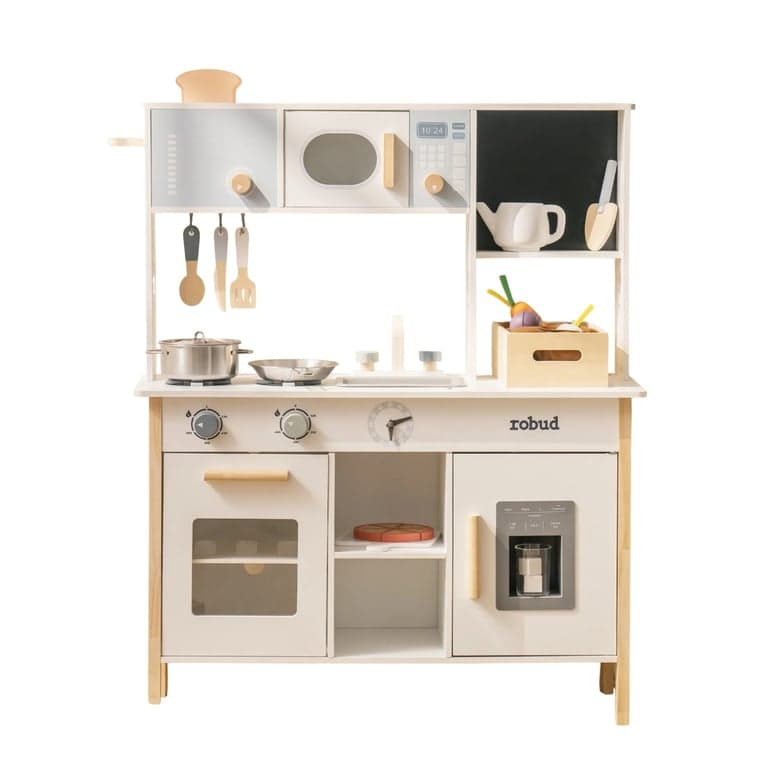 Robud Wooden Kids Play Kitchen Set Planting
