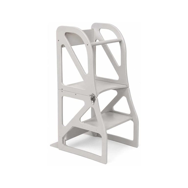 Lumbary Transformable Kitchen Tower Securestep Pastel Gray