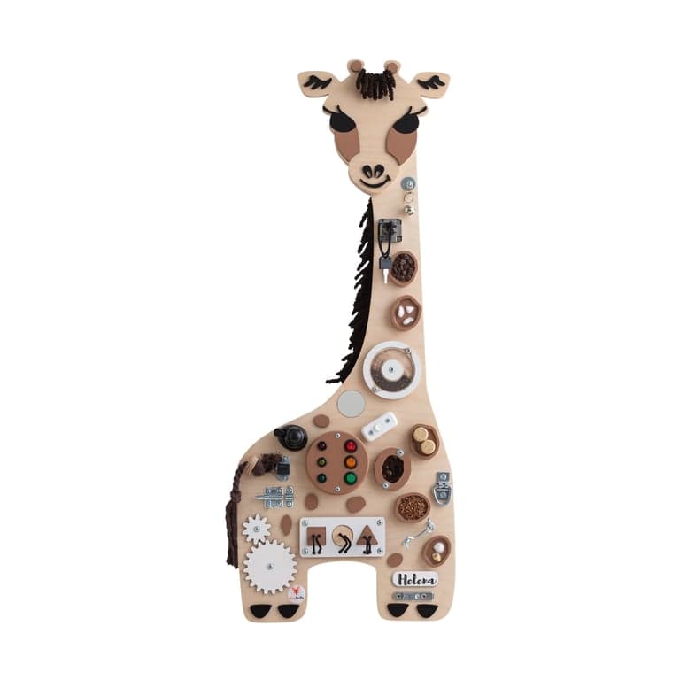 Foxy Family Busy Board Giraffe With Name No Stand