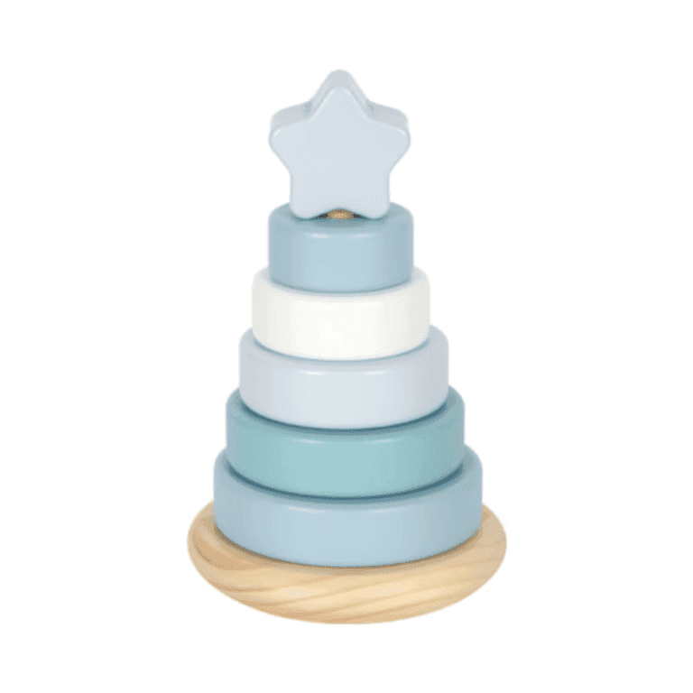 Small Foot Wooden Stacking Tower Blue