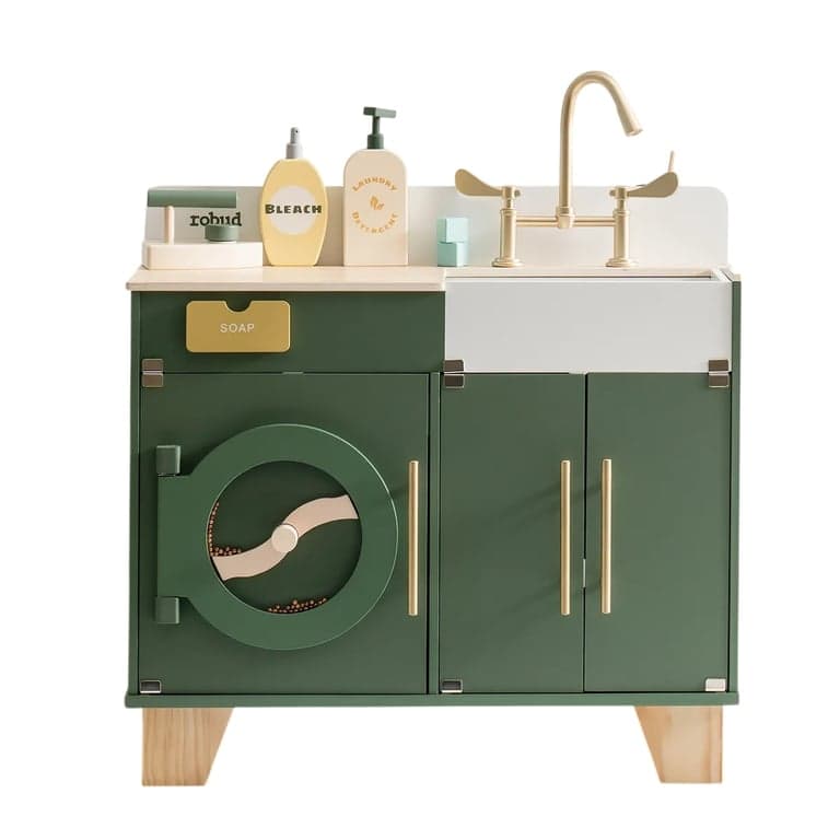 Robud Play Washing Machine and Sink Vintage Green