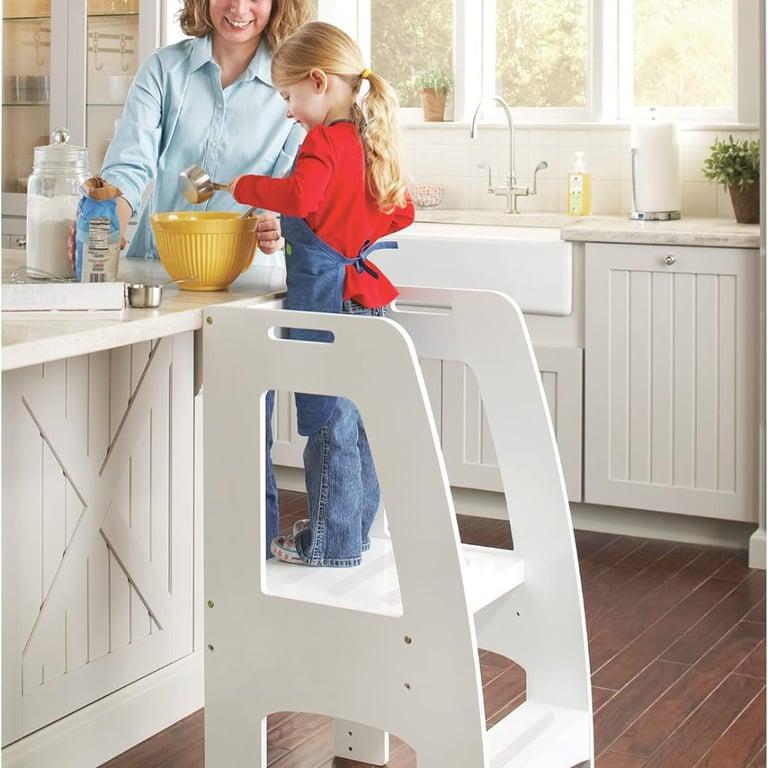 Guidecraft Kitchen Helper Tower Step-Up White | MontiPlanet.com ...
