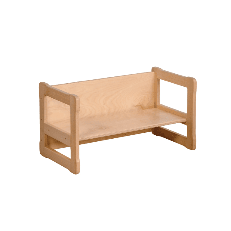 Montessori Woodjoy Small Bench Beech