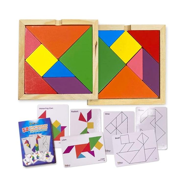 Montessori 3 Bees & Me Wooden Tangram Puzzle (2 Pcs)