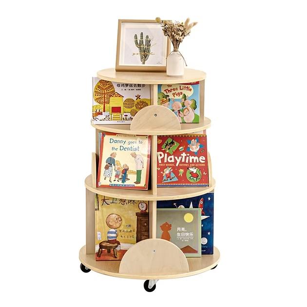 Montessori Jooyes Kids Rotating Mobile Bookcase