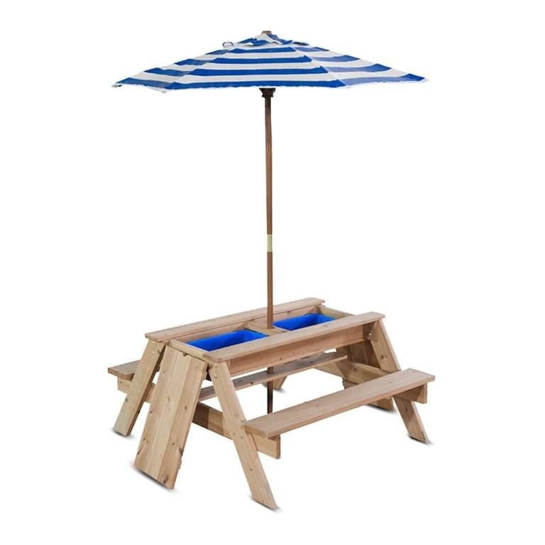 Montessori Lifespan Kids Sunrise Sand and Water Table With Umbrella