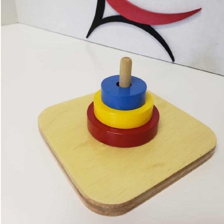 Montessori Nafees Creations Three Discs on Vertical Dowel