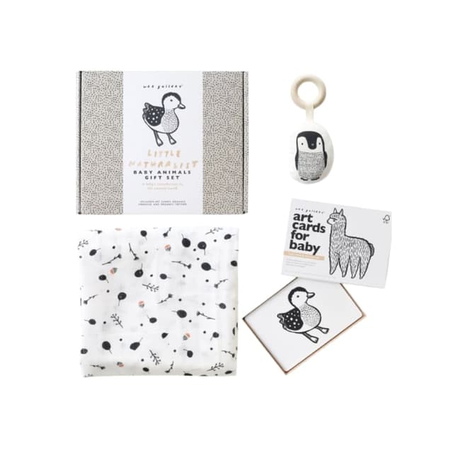 Wee Gallery Newborn Baby Gift Set Baby Animals