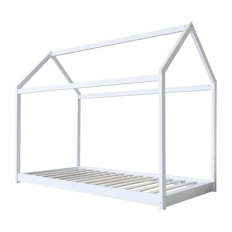 Luxsuite Single House Floor Bed White