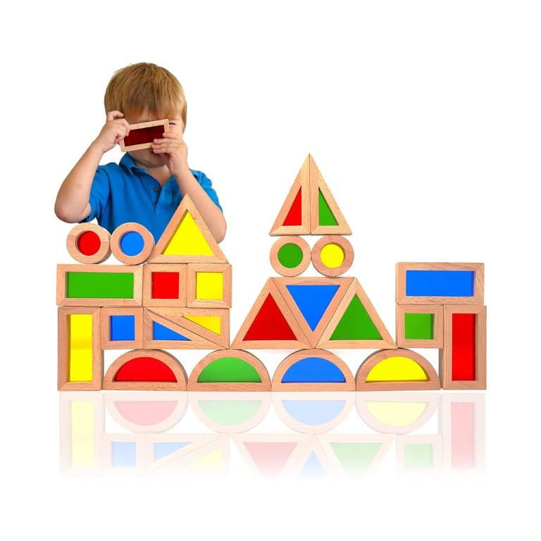 Montessori DomiDoni Wooden Building Blocks Set