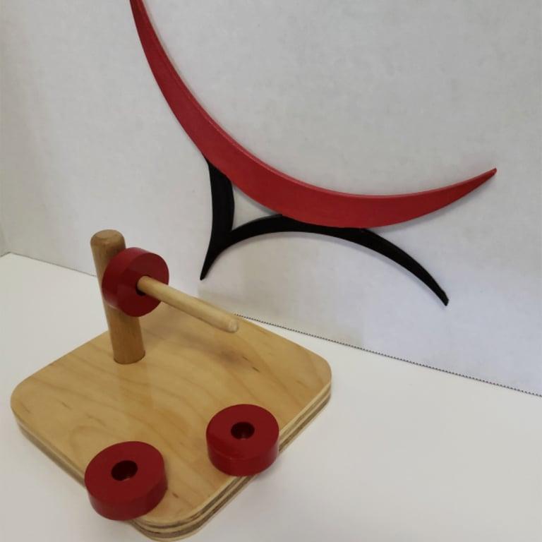 Montessori Nafees Creations Horizontal Dowel Red