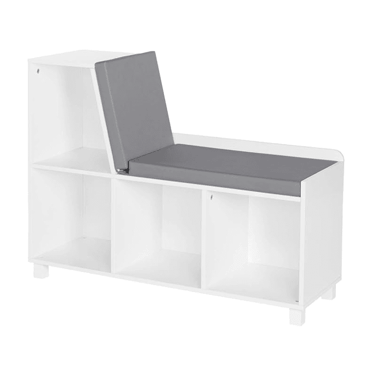 Montessori RiverRidge Cubbies Storage Bench White