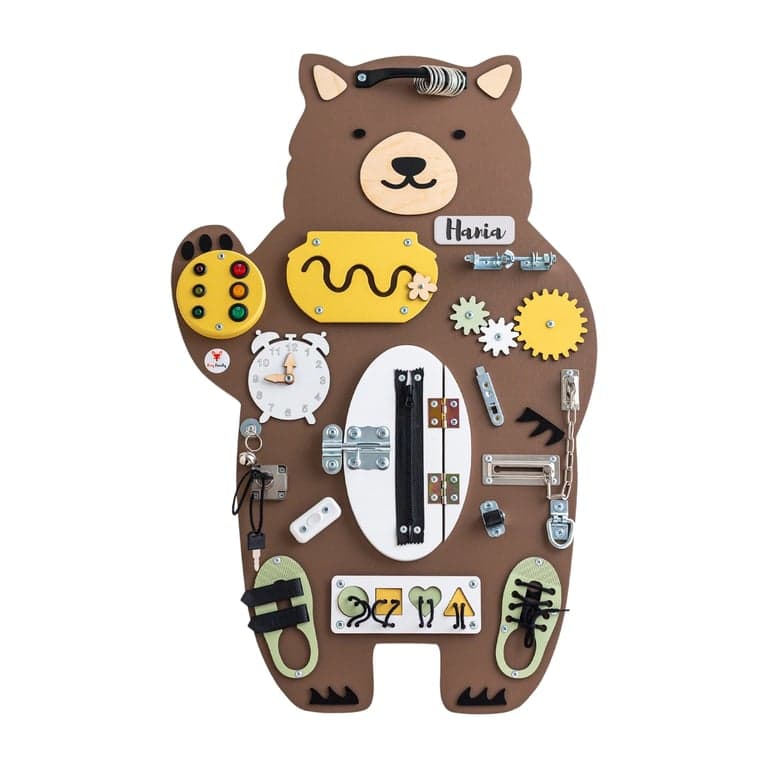 Foxy Family Busy Board Marysia the Teddy Bear With Name No Stand