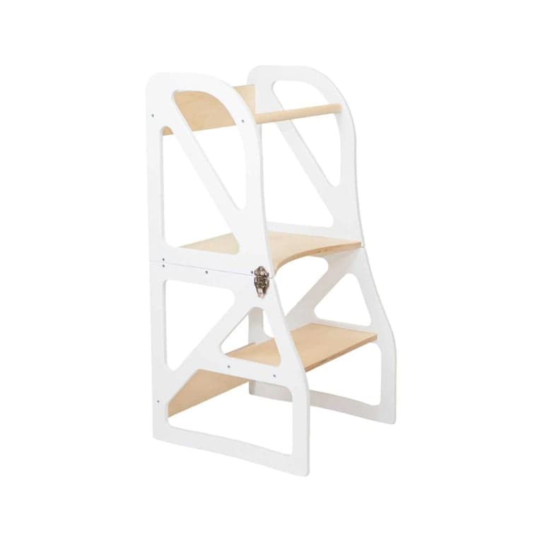 Lumbary Transformable Kitchen Tower Securestep White