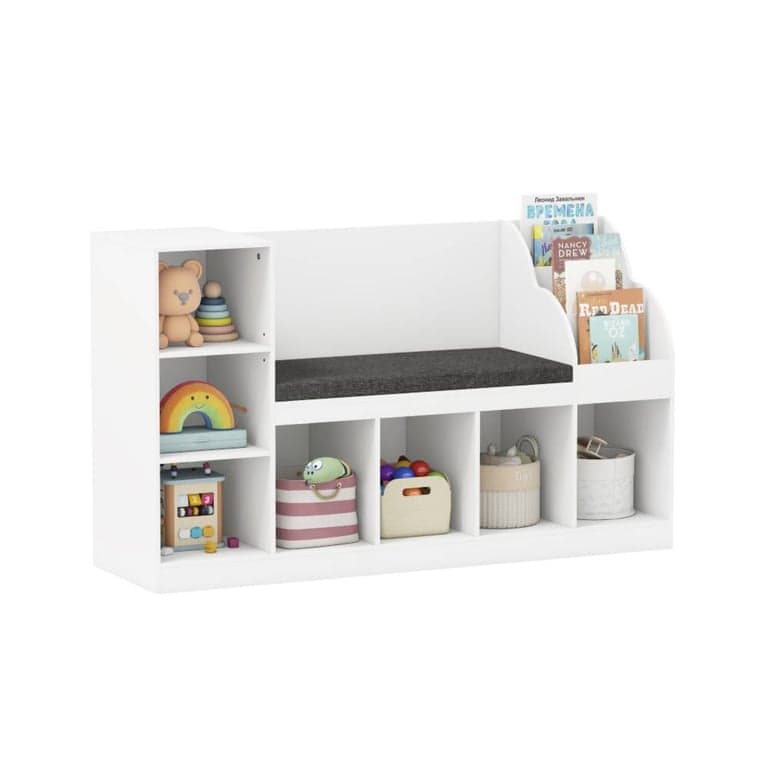 Costway 3-in-1 Toy Organizer With Reading Nook