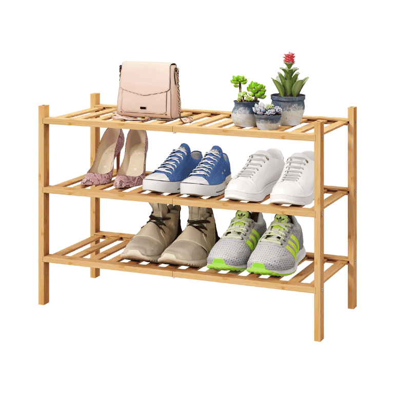 Montessori viewcare Shoe Rack 3-Tier Natural