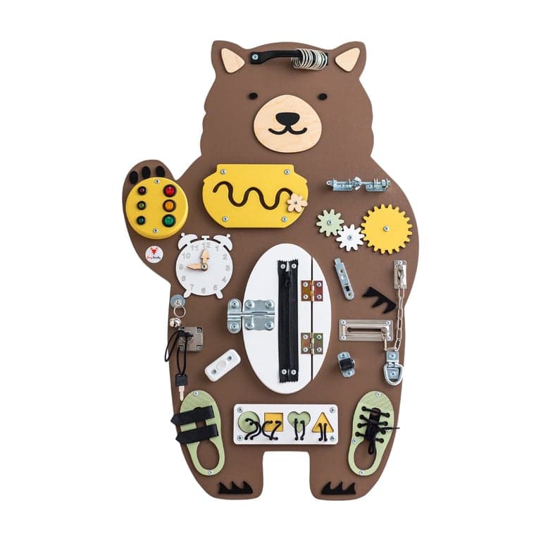 Foxy Family Busy Board Marysia the Teddy Bear No Name With Stand