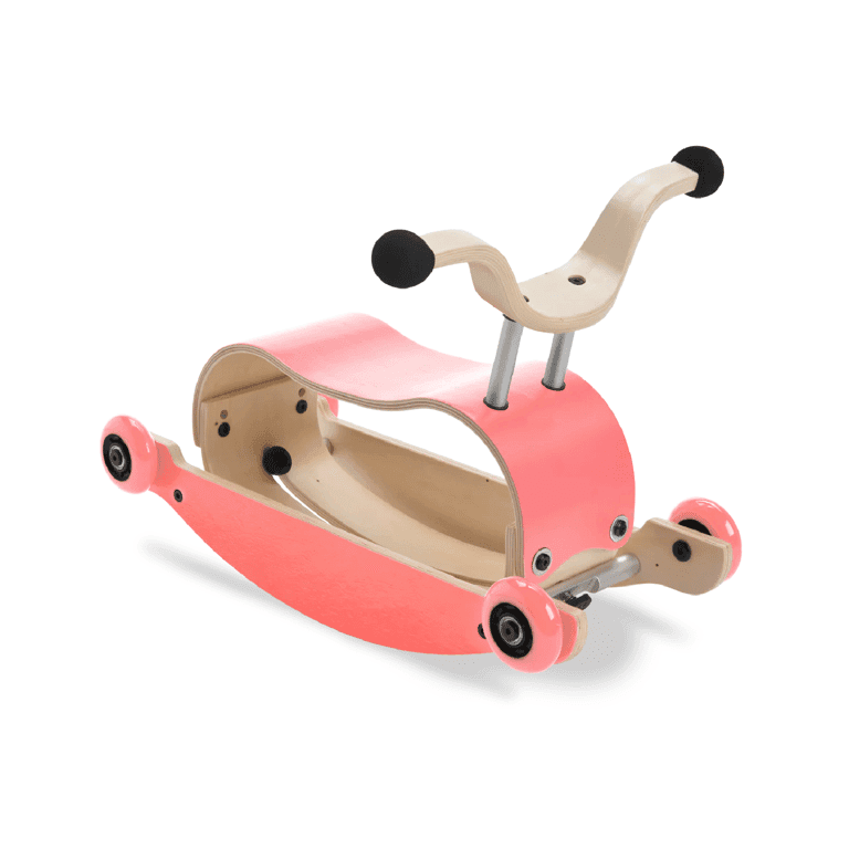 Montessori Wishbone 3-in-1 Mini Flip Walker Pink