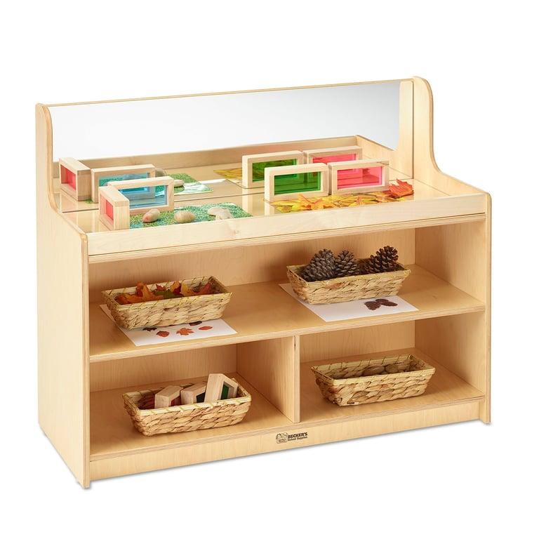 Montessori Becker's Infant & Toddler Look-and-See Discovery Storage Table