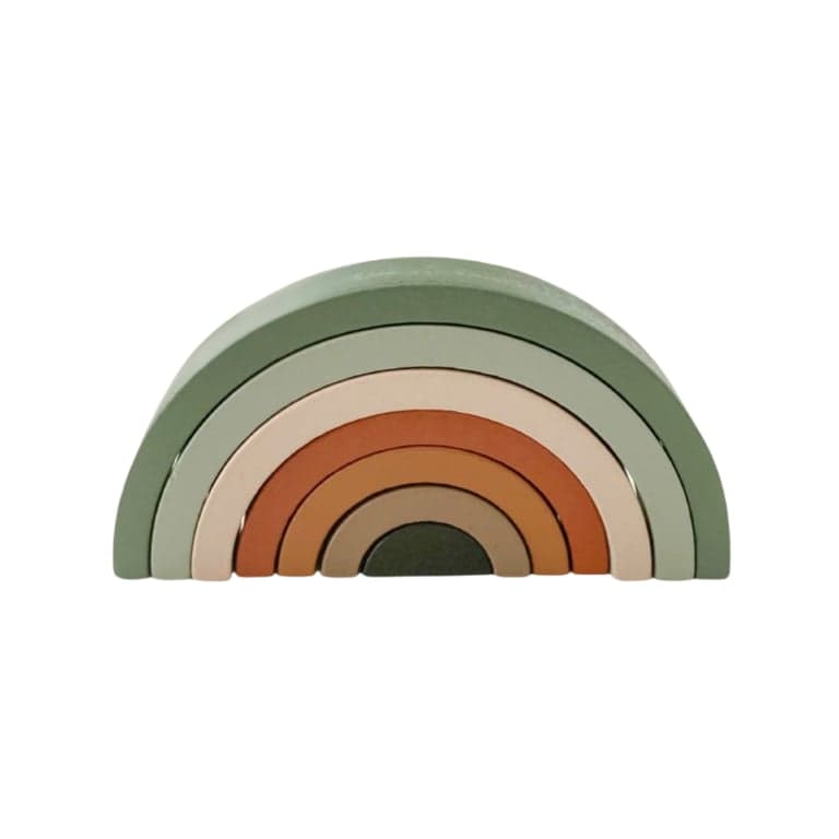 Henry & Flo Wooden Rainbow Stacker Forest 7 Pieces