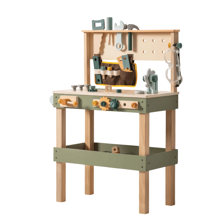 Robud Wooden Kids Tool Bench Avocado Green