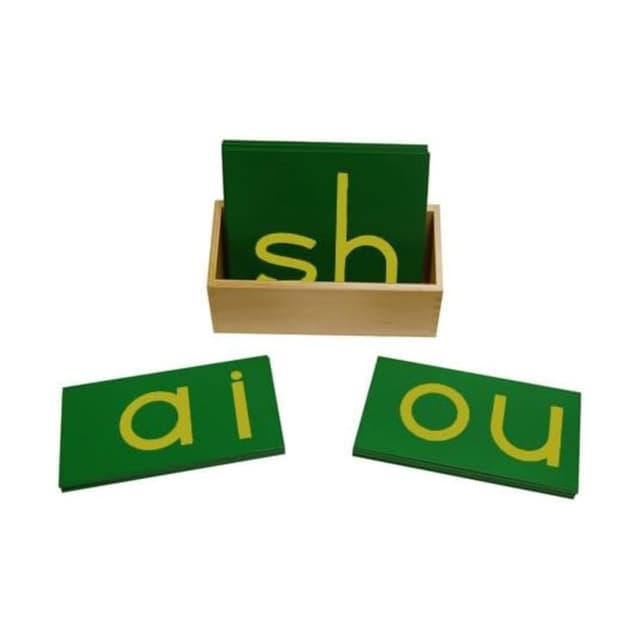 Kid Advance Montessori Sandpaper Letters Print Double With Box