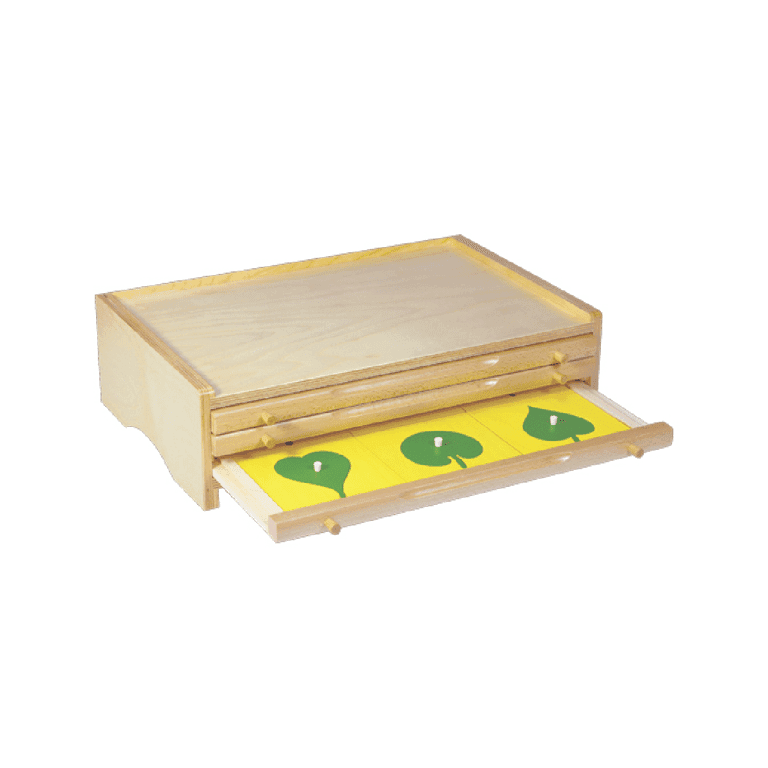 Montessori Bruins Montessori Botany Leaf Cabinet With Insets