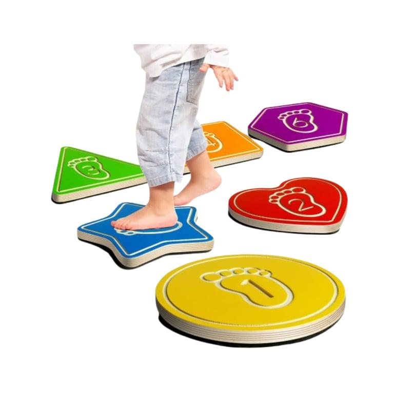 Montessori Billeeit Wooden Stepping Stones