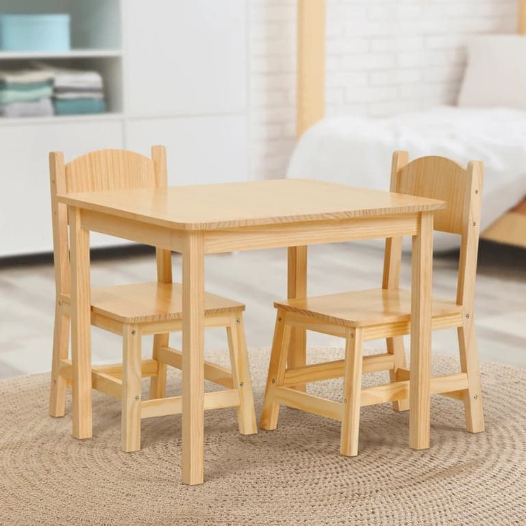 OOOK Solid Wood Table and Chair Set
