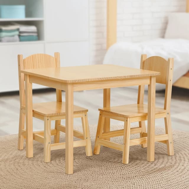 OOOK Solid Wood Table and Chair Set