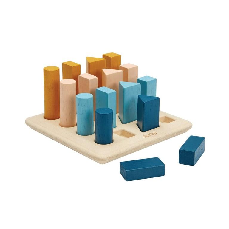 Montessori PlanToys Geometric Peg Board Orchard