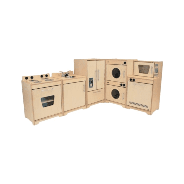 Whitney Brothers Modern Natural Wooden Kitchen Set