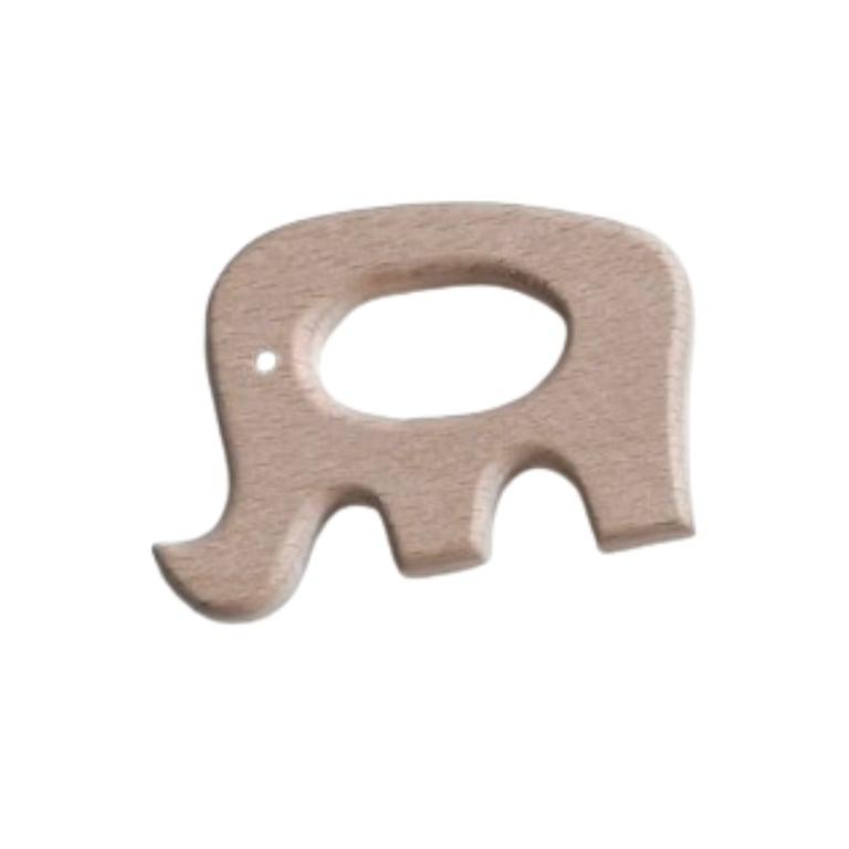 Montessori The Humble Arbutus Wooden Teether Elephant With Organic Coconut Oil Finish